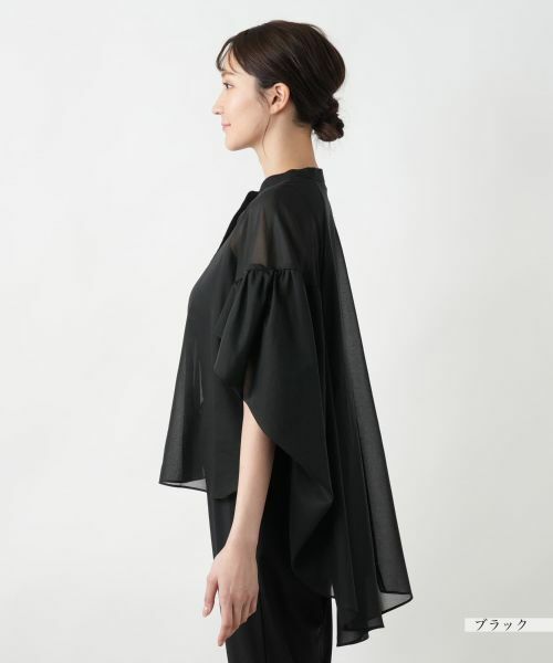 Leilian PLUS HOUSE / レリアンプラスハウス シャツ・ブラウス | 【店舗人気】フレアスリーブブラウス【NEMIKA】 | 詳細8