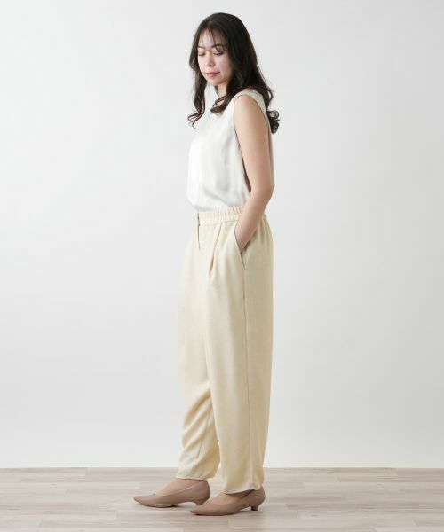 Leilian PLUS HOUSE / レリアンプラスハウス その他パンツ | タックワイドパンツ【NEMIKA】 | 詳細5