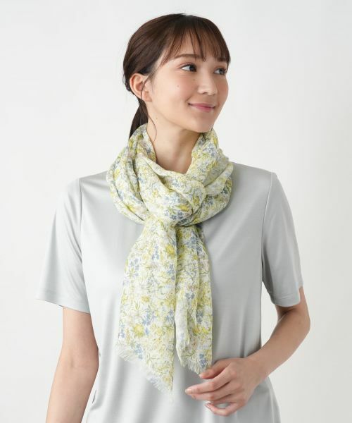 Leilian PLUS HOUSE / レリアンプラスハウス マフラー・ショール・スヌード・ストール | 【店舗人気】リバティ柄ストール | 詳細3