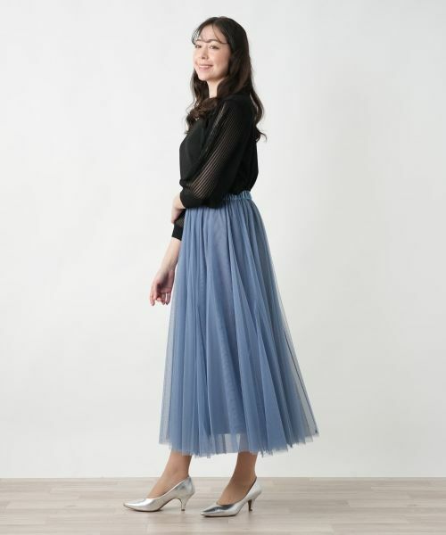 Leilian PLUS HOUSE / レリアンプラスハウス ミニ・ひざ丈スカート | 【店舗人気】チュールロングスカート【BOURGE】 | 詳細11