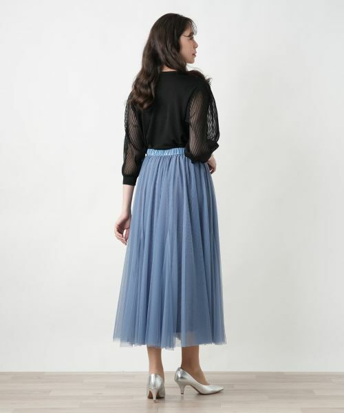 Leilian PLUS HOUSE / レリアンプラスハウス ミニ・ひざ丈スカート | 【店舗人気】チュールロングスカート【BOURGE】 | 詳細12