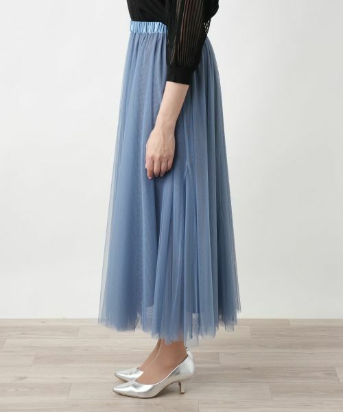 Leilian PLUS HOUSE / レリアンプラスハウス ミニ・ひざ丈スカート | 【店舗人気】チュールロングスカート【BOURGE】 | 詳細14
