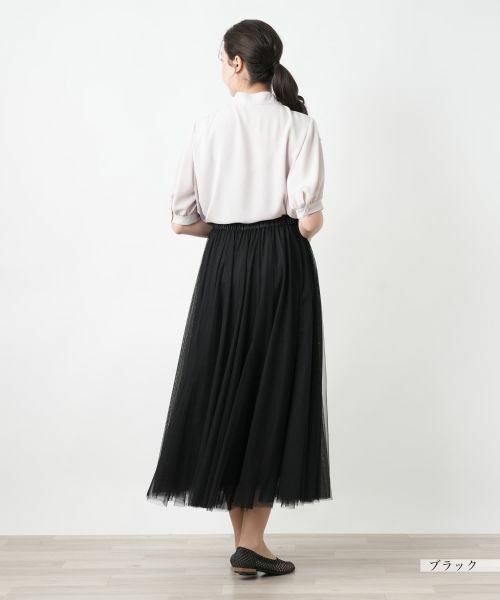 Leilian PLUS HOUSE / レリアンプラスハウス ミニ・ひざ丈スカート | 【店舗人気】チュールロングスカート【BOURGE】 | 詳細6