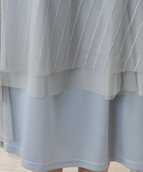 Leilian PLUS HOUSE / レリアンプラスハウス ミニ・ひざ丈スカート | 【店舗人気】メッシュフレアスカート【BOURGE】 | 詳細10