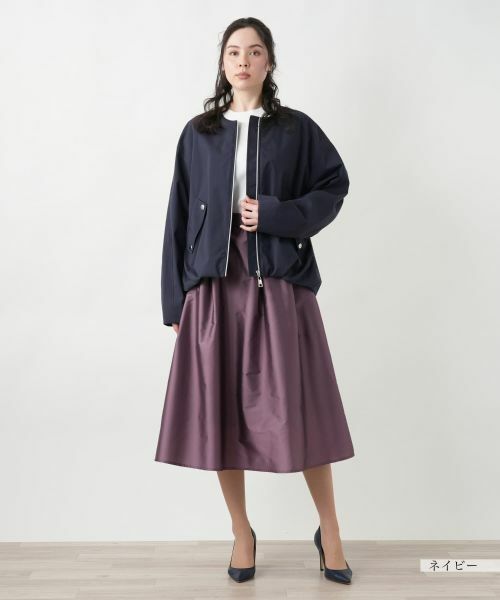 Leilian PLUS HOUSE / レリアンプラスハウス テーラードジャケット | 【店舗人気】ノーカラージャケット | 詳細1