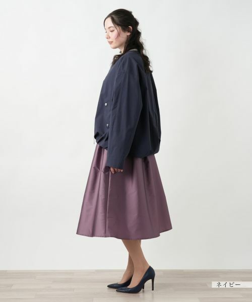 Leilian PLUS HOUSE / レリアンプラスハウス テーラードジャケット | 【店舗人気】ノーカラージャケット | 詳細2