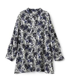 Leilian PLUS HOUSE / レリアンプラスハウス シャツ・ブラウス | ボタニカル柄ブラウス【19プラス企画】