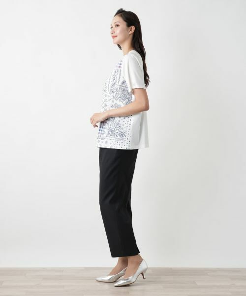 Leilian PLUS HOUSE / レリアンプラスハウス カットソー | 【店舗人気】ペイズリープリントカットソー【MUSE BY ROCHAS Premiere】 | 詳細2