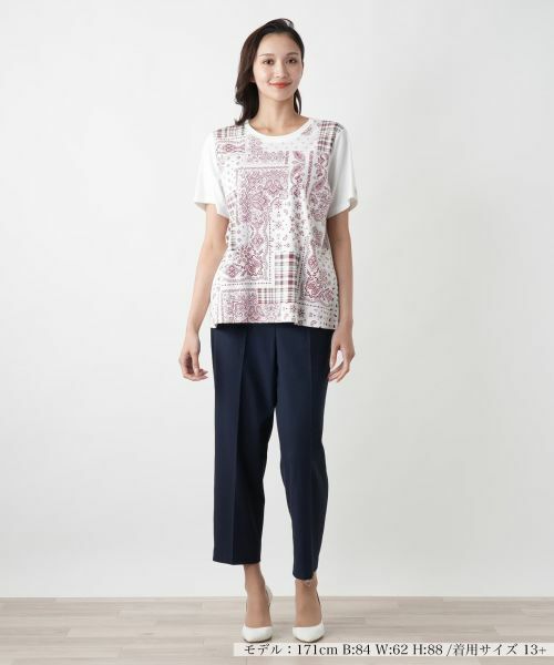 Leilian PLUS HOUSE / レリアンプラスハウス カットソー | 【店舗人気】ペイズリープリントカットソー【MUSE BY ROCHAS Premiere】 | 詳細5