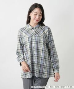 Leilian PLUS HOUSE / レリアンプラスハウス シャツ・ブラウス | 【店舗人気】チェックブラウス【MUSE BY ROCHAS Premiere】