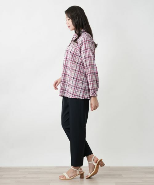 Leilian PLUS HOUSE / レリアンプラスハウス シャツ・ブラウス | 【店舗人気】チェックブラウス【MUSE BY ROCHAS Premiere】 | 詳細2