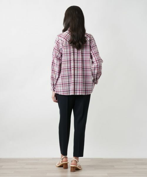 Leilian PLUS HOUSE / レリアンプラスハウス シャツ・ブラウス | 【店舗人気】チェックブラウス【MUSE BY ROCHAS Premiere】 | 詳細3