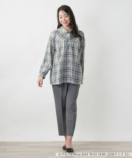 Leilian PLUS HOUSE / レリアンプラスハウス シャツ・ブラウス | 【店舗人気】チェックブラウス【MUSE BY ROCHAS Premiere】 | 詳細4