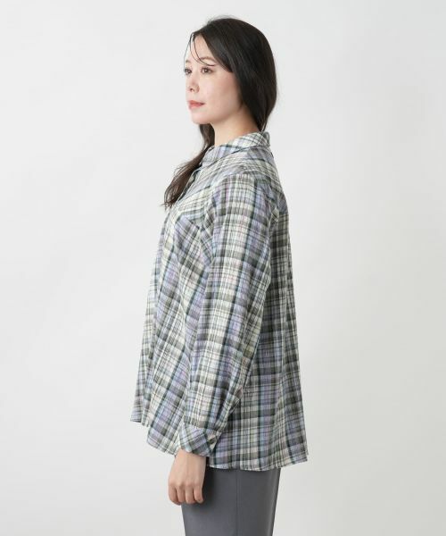 Leilian PLUS HOUSE / レリアンプラスハウス シャツ・ブラウス | 【店舗人気】チェックブラウス【MUSE BY ROCHAS Premiere】 | 詳細8