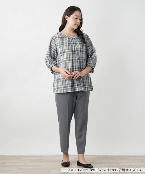 Leilian PLUS HOUSE / レリアンプラスハウス シャツ・ブラウス | 【店舗人気】チェックブラウス【MUSE BY ROCHAS Premiere】 | 詳細4