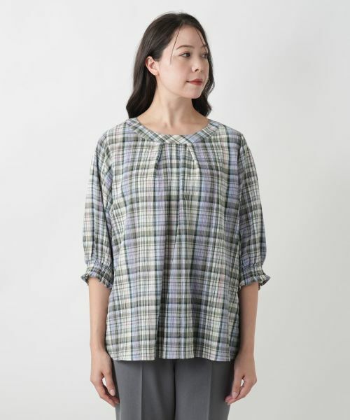 Leilian PLUS HOUSE / レリアンプラスハウス シャツ・ブラウス | 【店舗人気】チェックブラウス【MUSE BY ROCHAS Premiere】 | 詳細7