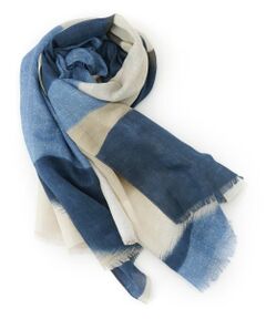 Leilian PLUS HOUSE / レリアンプラスハウス マフラー・ショール・スヌード・ストール | カラーブロックストール【MIAN】