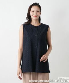 Leilian PLUS HOUSE / レリアンプラスハウス テーラードジャケット | レースベスト【Leilian WHITE LABEL】