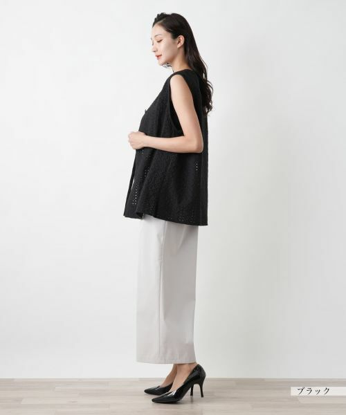 Leilian PLUS HOUSE / レリアンプラスハウス テーラードジャケット | レースベスト【Leilian WHITE LABEL】 | 詳細2