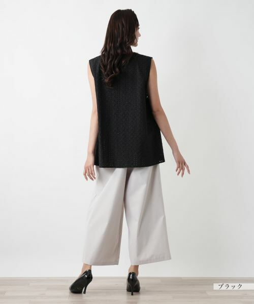 Leilian PLUS HOUSE / レリアンプラスハウス テーラードジャケット | レースベスト【Leilian WHITE LABEL】 | 詳細3