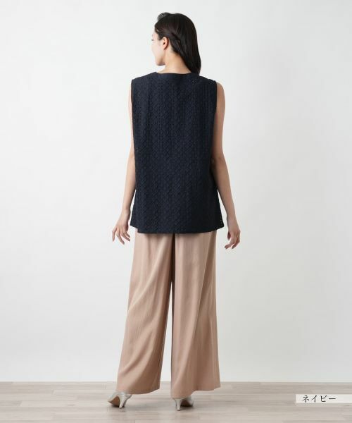 Leilian PLUS HOUSE / レリアンプラスハウス テーラードジャケット | レースベスト【Leilian WHITE LABEL】 | 詳細6