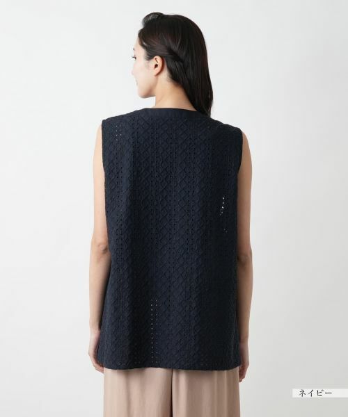 Leilian PLUS HOUSE / レリアンプラスハウス テーラードジャケット | レースベスト【Leilian WHITE LABEL】 | 詳細9