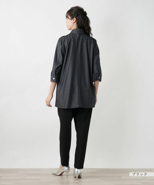 Leilian PLUS HOUSE / レリアンプラスハウス シャツ・ブラウス | 【店舗人気】ジップアップシャツ【Leilian WHITE LABEL】 | 詳細3