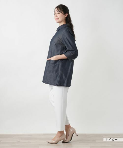 Leilian PLUS HOUSE / レリアンプラスハウス シャツ・ブラウス | 【店舗人気】ジップアップシャツ【Leilian WHITE LABEL】 | 詳細5