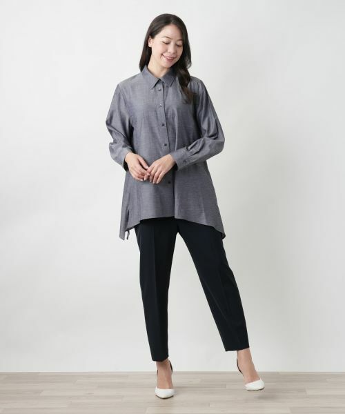 Leilian PLUS HOUSE / レリアンプラスハウス シャツ・ブラウス | 【店舗人気】フレアブラウス【Leilian WHITE LABEL】 | 詳細1