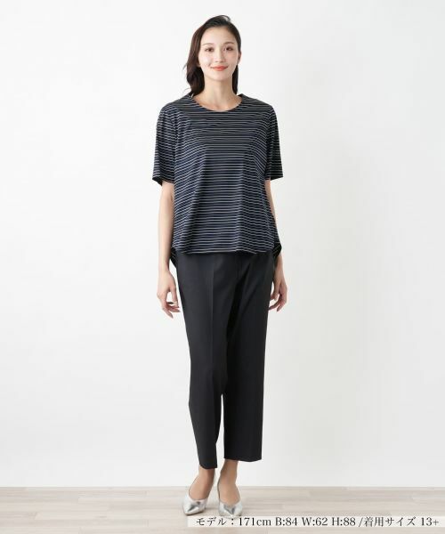 Leilian PLUS HOUSE / レリアンプラスハウス Tシャツ | 【店舗人気】ボーダーTシャツ【Leilian WHITE LABEL】 | 詳細1