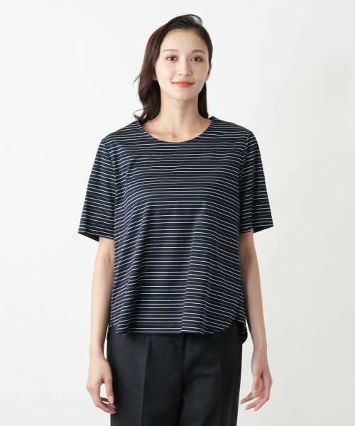 Leilian PLUS HOUSE / レリアンプラスハウス Tシャツ | 【店舗人気】ボーダーTシャツ【Leilian WHITE LABEL】 | 詳細4