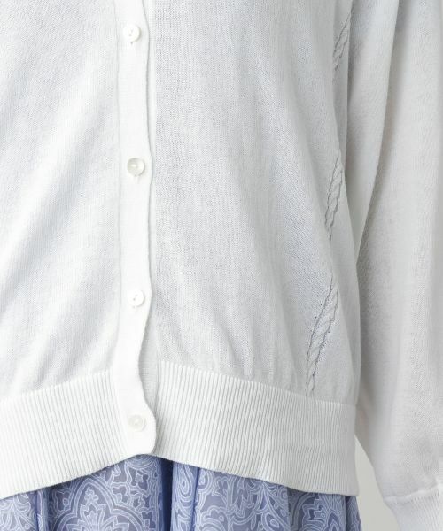 Leilian PLUS HOUSE / レリアンプラスハウス カーディガン・ボレロ | Vネックカーディガン【Leilian WHITE LABEL】 | 詳細13