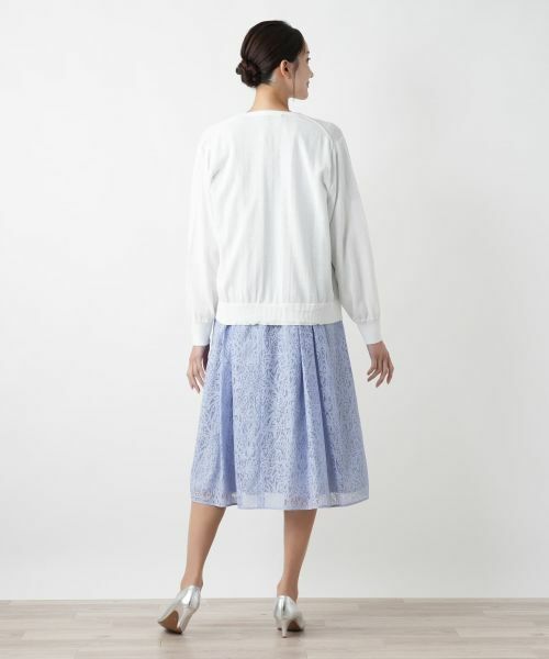 Leilian PLUS HOUSE / レリアンプラスハウス カーディガン・ボレロ | Vネックカーディガン【Leilian WHITE LABEL】 | 詳細6