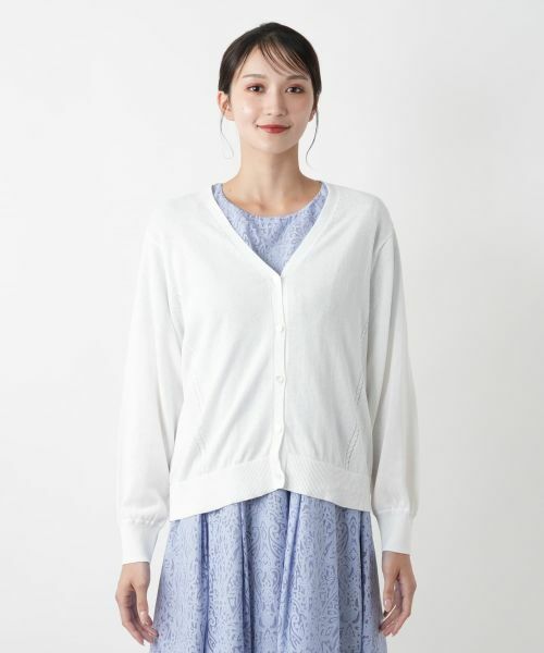 Leilian PLUS HOUSE / レリアンプラスハウス カーディガン・ボレロ | Vネックカーディガン【Leilian WHITE LABEL】 | 詳細7
