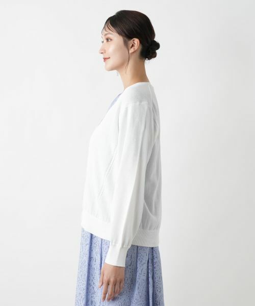 Leilian PLUS HOUSE / レリアンプラスハウス カーディガン・ボレロ | Vネックカーディガン【Leilian WHITE LABEL】 | 詳細8