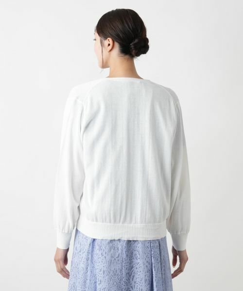 Leilian PLUS HOUSE / レリアンプラスハウス カーディガン・ボレロ | Vネックカーディガン【Leilian WHITE LABEL】 | 詳細9