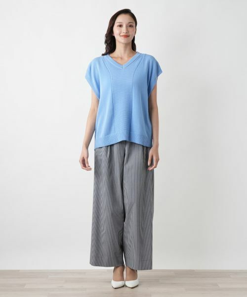 Leilian PLUS HOUSE / レリアンプラスハウス テーラードジャケット | Vネックニットベスト【Leilian WHITE LABEL】 | 詳細1