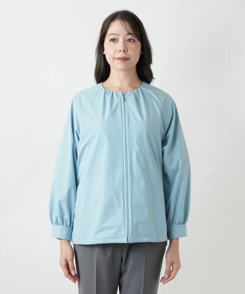 Leilian PLUS HOUSE / レリアンプラスハウス その他アウター | ノーカラージップブルゾン【Leilian WHITE LABEL】 | 詳細11