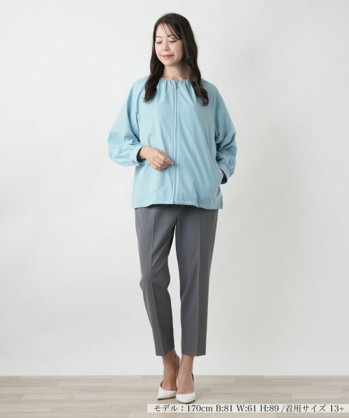 Leilian PLUS HOUSE / レリアンプラスハウス その他アウター | ノーカラージップブルゾン【Leilian WHITE LABEL】 | 詳細7