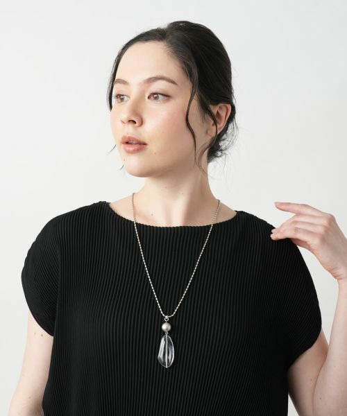 Leilian PLUS HOUSE / レリアンプラスハウス ネックレス・ペンダント・チョーカー | クリアモチーフロングネックレス | 詳細3