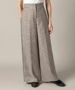 Leilian PLUS HOUSE / レリアンプラスハウス その他パンツ | 【セットアップ対応商品】【エクラ11月号掲載商品】チェック柄ワイドパンツ