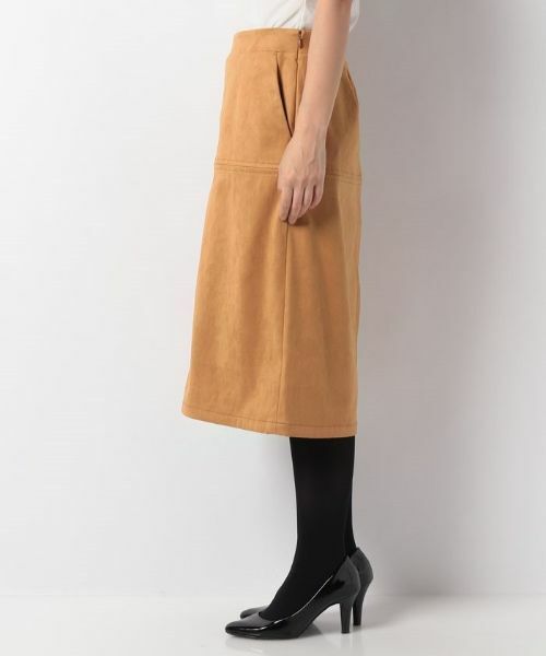 Leilian PLUS HOUSE / レリアンプラスハウス ミニ・ひざ丈スカート | 十字ステッチタイトスカート | 詳細7