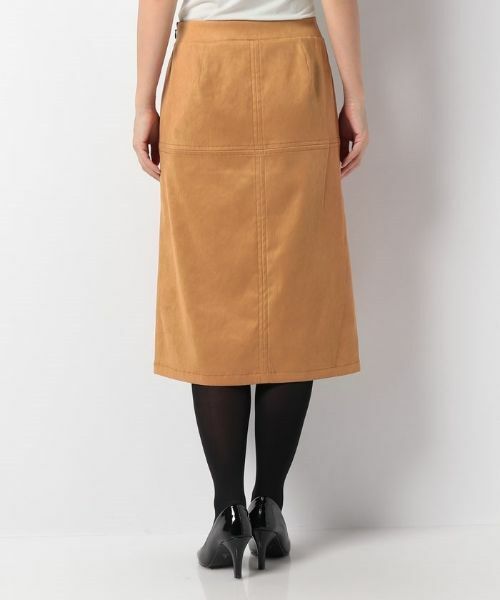 Leilian PLUS HOUSE / レリアンプラスハウス ミニ・ひざ丈スカート | 十字ステッチタイトスカート | 詳細8