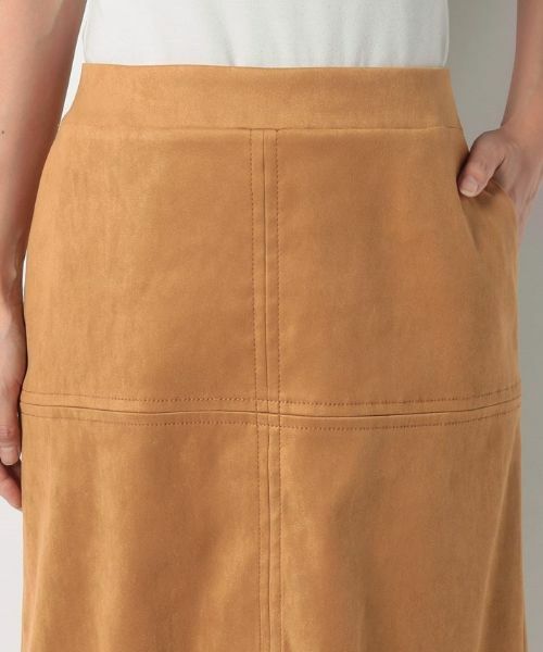 Leilian PLUS HOUSE / レリアンプラスハウス ミニ・ひざ丈スカート | 十字ステッチタイトスカート | 詳細9