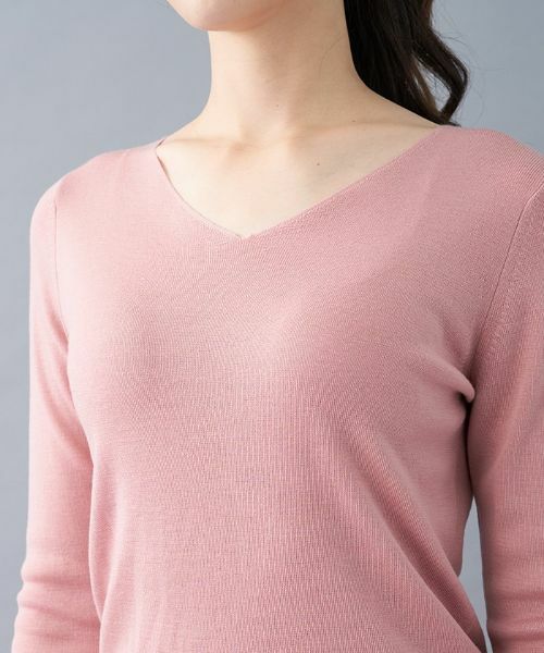 Leilian PLUS HOUSE / レリアンプラスハウス ニット・セーター | Vネックニット【ウインターコレクション】 | 詳細4