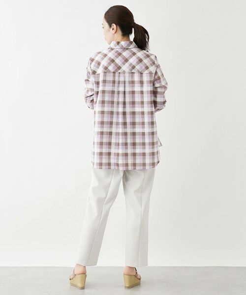 Leilian PLUS HOUSE / レリアンプラスハウス シャツ・ブラウス | チェックプルオーバーブラウス | 詳細4