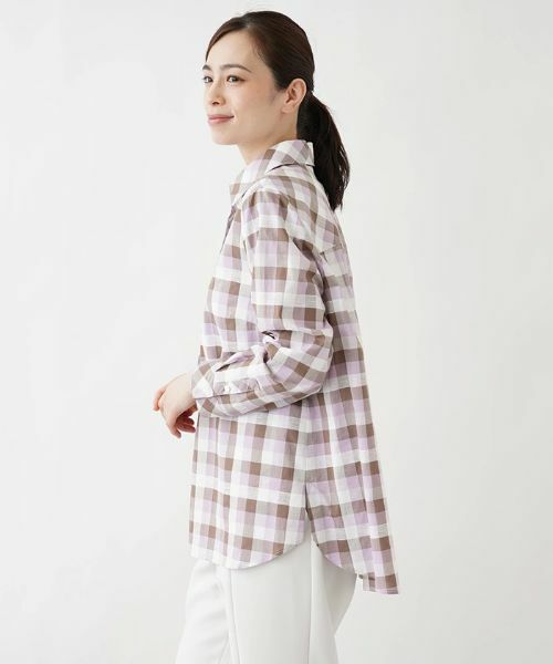 Leilian PLUS HOUSE / レリアンプラスハウス シャツ・ブラウス | チェックプルオーバーブラウス | 詳細6