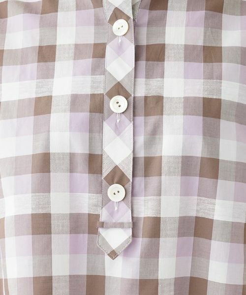 Leilian PLUS HOUSE / レリアンプラスハウス シャツ・ブラウス | チェックプルオーバーブラウス | 詳細9