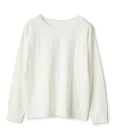 Leilian PLUS HOUSE / レリアンプラスハウス ニット・セーター | レースモチーフニットプルオーバー