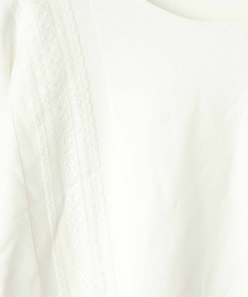 Leilian PLUS HOUSE / レリアンプラスハウス ニット・セーター | レースモチーフニットプルオーバー | 詳細4